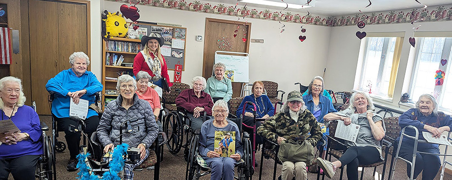 Miss Wisconsin High School Rodeo Queen Grace paid a visit to CrestRidge Assisted Living