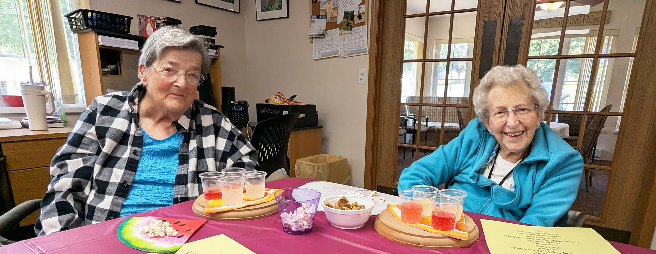 CrestRidge folks enjoyed a Pub Party with a variety of flights to choose from